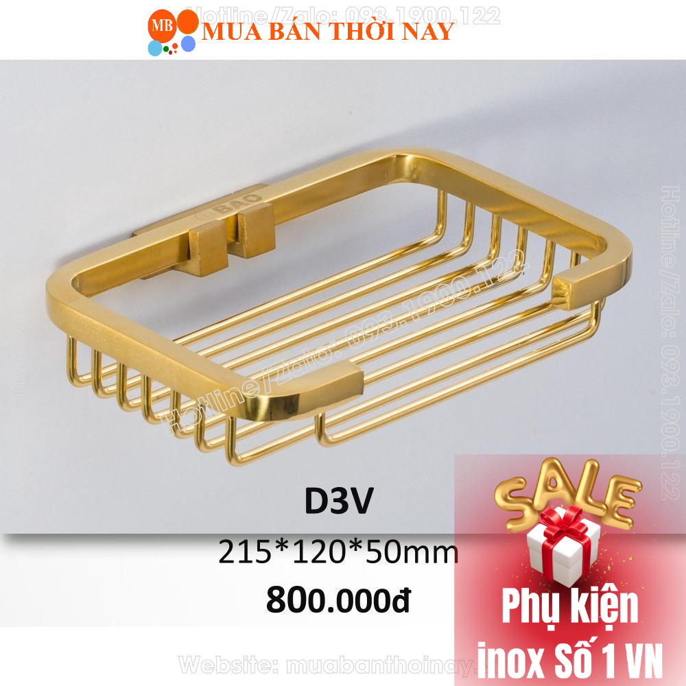 BAO ชั้นวางสบู่สแตนเลส ชุบทอง D3V