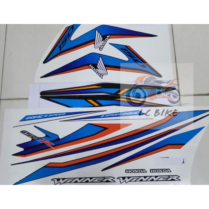 RS150 WINNER BODY STICKER STRIPE UNIVERSAL COLOUR
