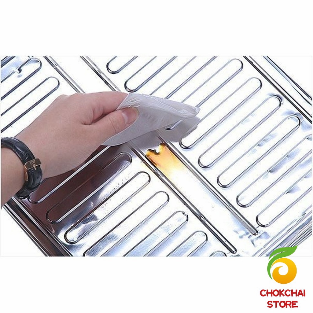 Chok แผ่นอลูมิเนียม สีตะกั่ว กันน้ำมันกระเด็น ฉากกั้นน้ำมันกระเด็น สำหรับ 1 เตา  plate to prevent oil spillage - รูปที่ 5