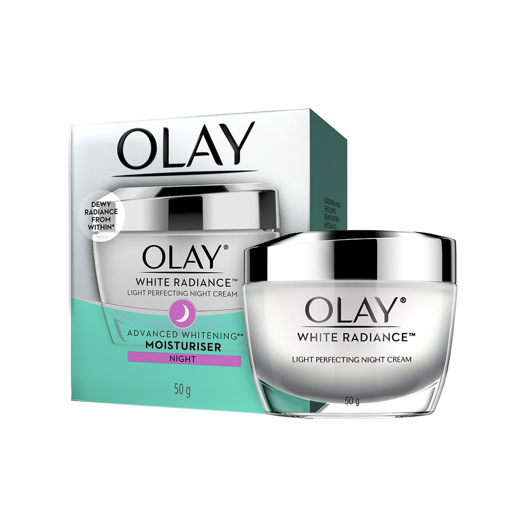 Olay White Radiance Light Perfecting Night Cream โอเลย์ ไวท์ เรเดียนซ์ ไลท์ เพอร์เฟคติ้ง ครีมบำรุงผิ