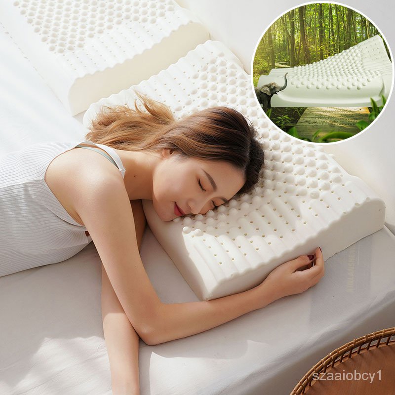 Thailand Pure Natural Latex Pillow Remedial Neck Protect Vertebrae