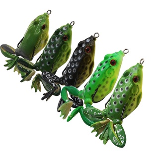 5 Color 9.5cm/15g Artificial Long-legged Silica Gel Thunder Frog Soft Bait With Sharp Double Hook Anti-corrosion Bionic Bait Waterproof Ocean Fishing Lures Isca Tackle Outdoor Fishing Gear Pesca