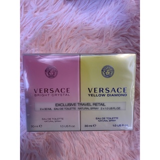 ป้ายคิงแท้  100% แพ็คคู่ VERSACE bright crystal and yellow diamond EDT 30ml.