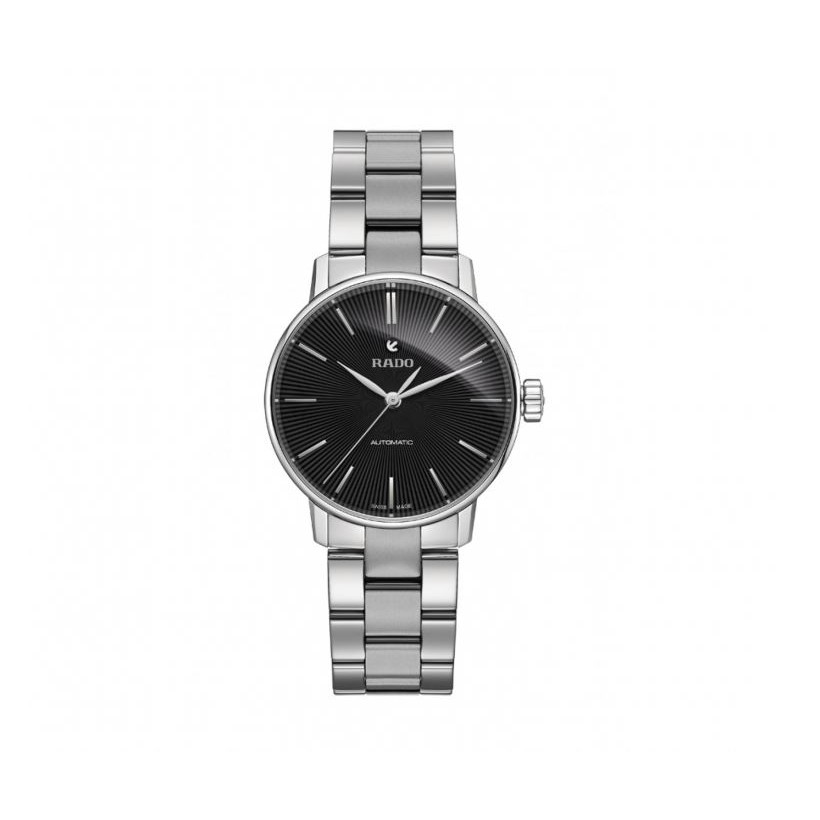 Rado Coupole Black Dial Automatic Stainless Steel Ladies Watch นาฬิกาข้อมือ รุ่น R22862153