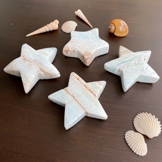 Caribbean Calcite Stars (หินคาริบเบียนแคลไซต์ รูปทรงดาว)