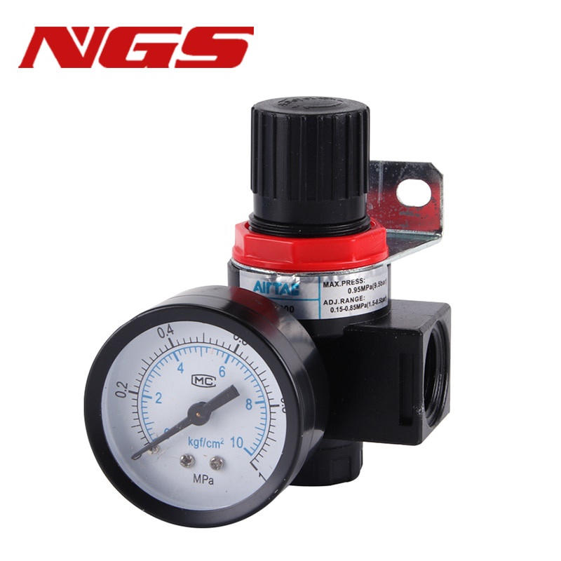 AR2000 G1/4 Mini Air Pressure Regulator ปรับนิวเมติกลดวาล์วสําหรับคอมเพรสเซอร์ AR1500 BR3000 BR4000 
