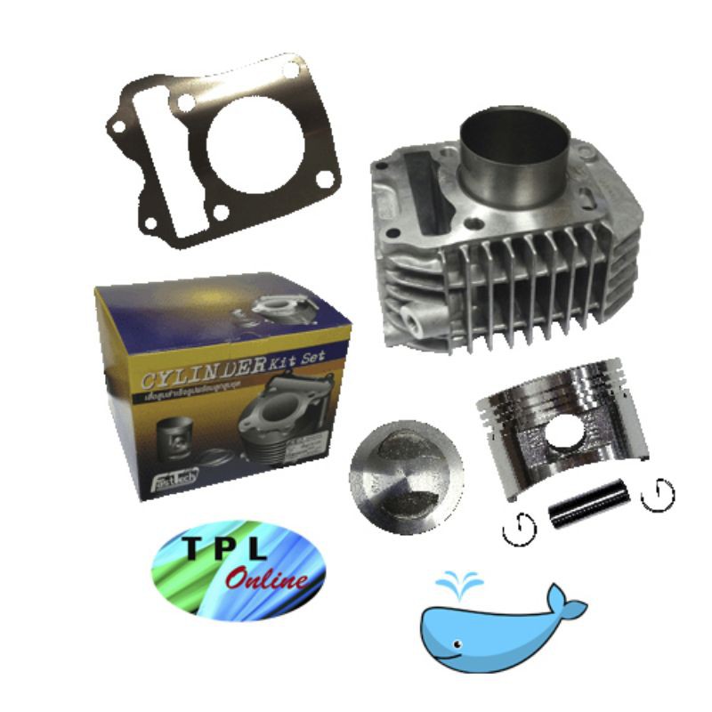 เสื้อสูบพร้อมชุด​ WAVE-125I​ / 2012 ปลาวาฬ​ 60,64,66