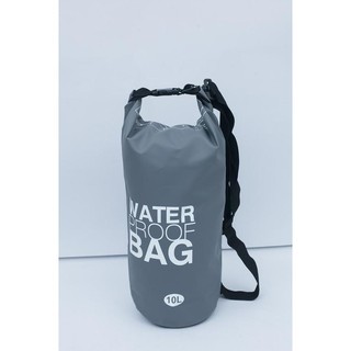 Waterproof Bag กระเป๋ากันน้ำ สีเทา ขนาดความจุ 10 ลิตร