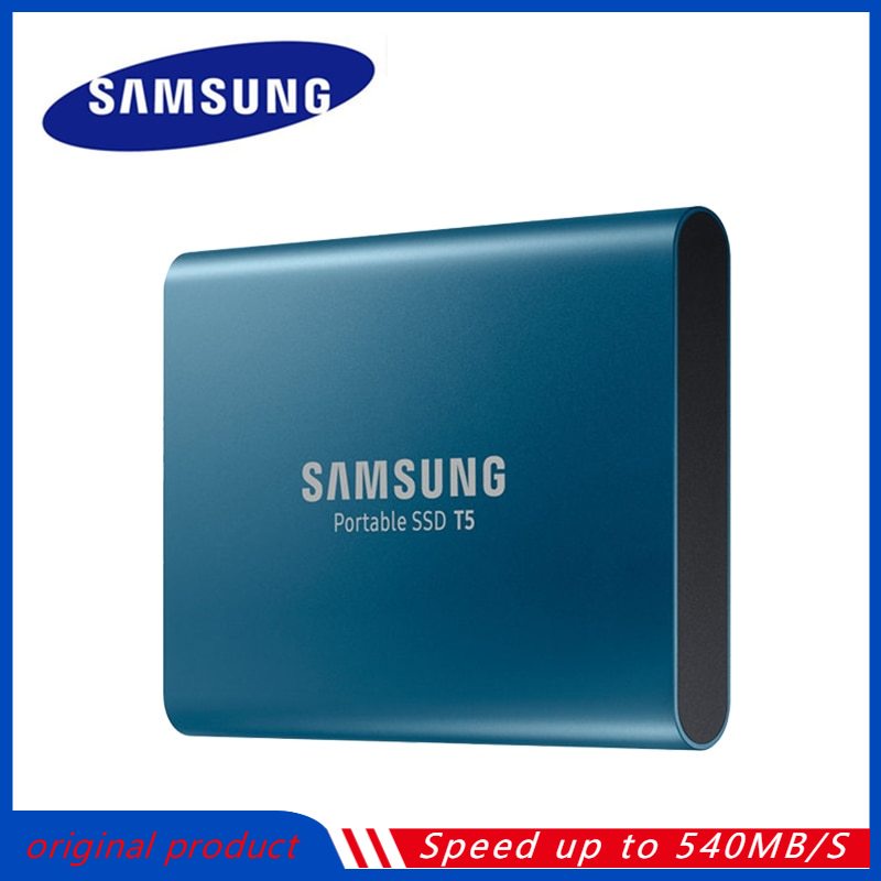 Samsung แบบพกพา SSD T5 2TB 1TB 500GB Solid State Drive USB 3.1 Gen2 TypeC Flash Hard Drive สําหรับคอมพิวเตอร ์ /Phone