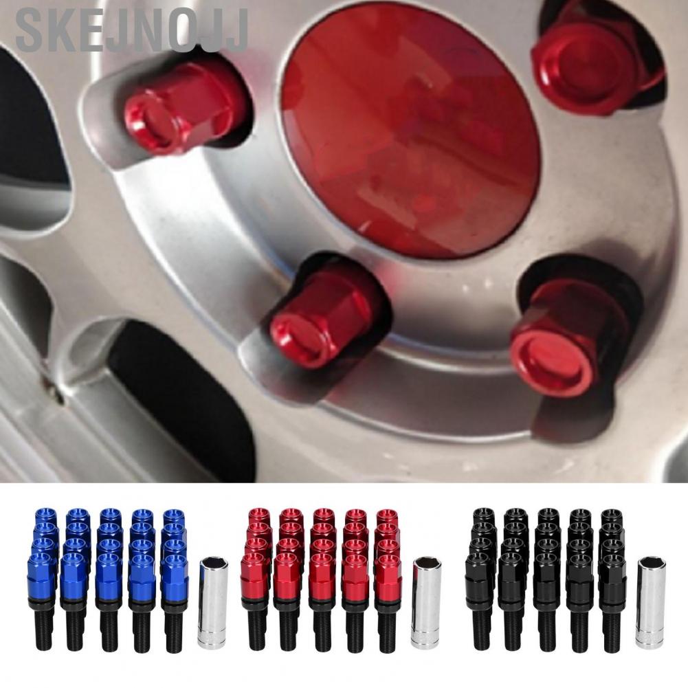 Skejnojj 21 ชิ้น 42 มิลลิเมตร Extended Lug Bolt ชุดแขน M14x1.5 Ball Seat Universal Auto Modification - รูปที่ 3