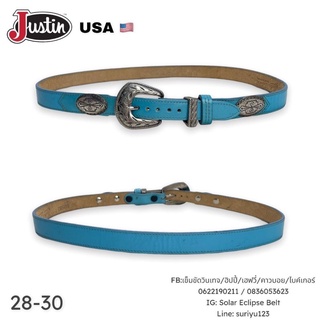 Justin Vintage  belt เข็มขัดวินเทจงานอเมริกา หนังเเท้