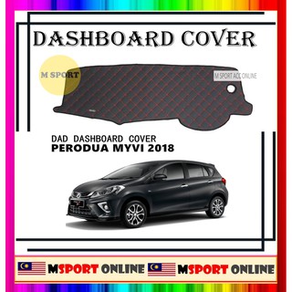 Perodua MYVI 2017 2018 2019 2020 พร้อมป้ายแท็กอัจฉริยะ DAD VIP ฝาครอบแดชบอร์ด กันลื่น แบบกําหนดเอง