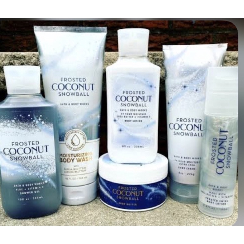 (แท้) Bath&Body Works FROSTED COCONUT SNOWBALL collection