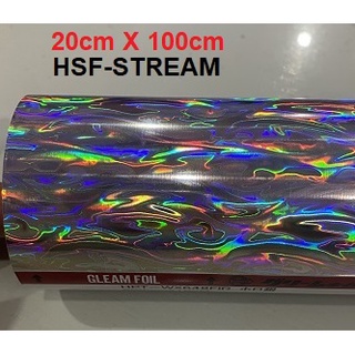 Gleam HOLOGRAPHIC HEAT TRANSFER STAMPING FOIL จิ๊กล่อโลหะ !!