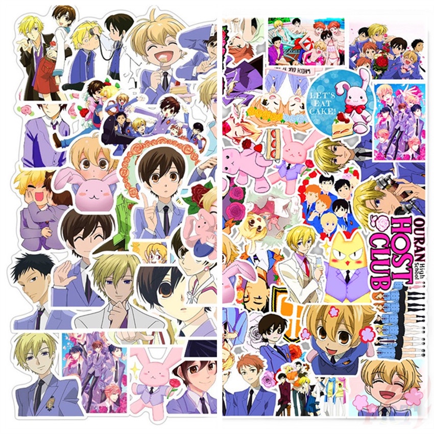 100Pcs/Set ❉ Ouran High School Host Club Series B Stickers ❉ Anime Fujioka Haruhi DIY Fashion Waterproof Doodle Decals Stickers
