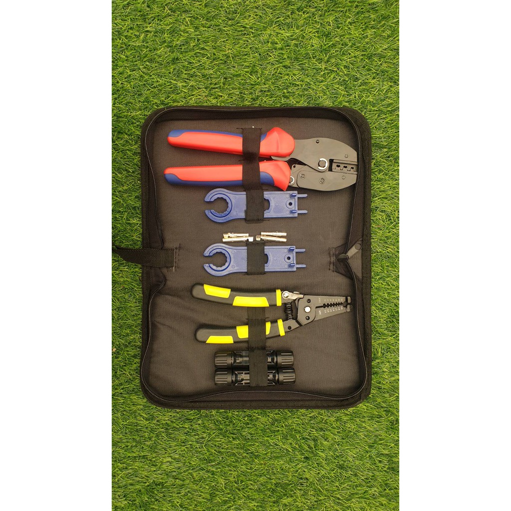 ชุดกระเป๋าเครื่องมือโซล่าเซลล์ สำหรับเข้าหัว Connectors MC4 งานโซล่าเซลล์ #KWS Green Solar