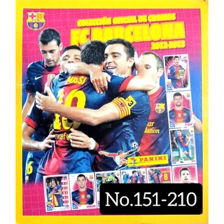 สติ๊กเกอร์ทีมบาร์เซโลนา Panini sticker FC Barcelona 2012-13 No.151-210