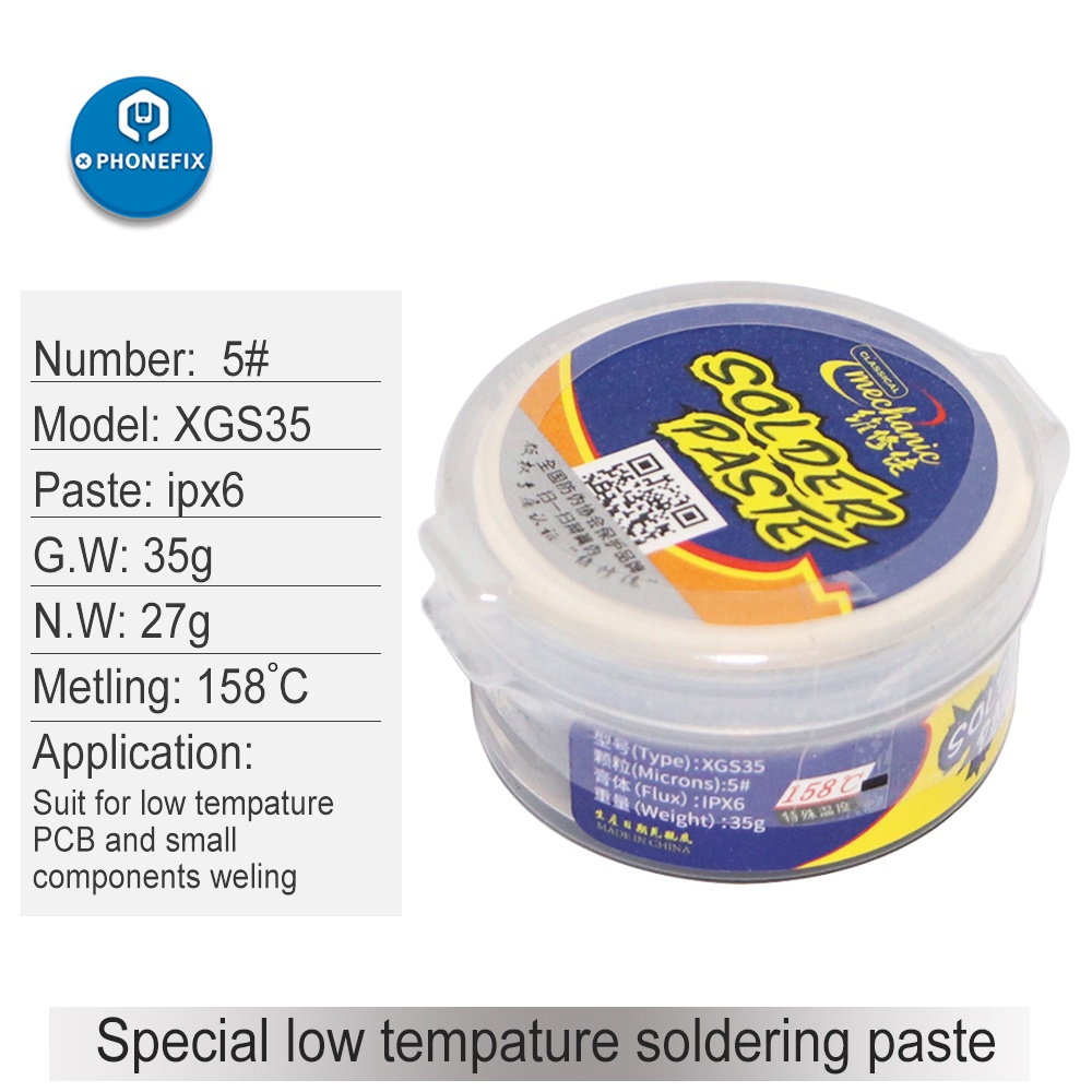 MECHANIC BGA Solder Flux Paste 158C Melting Point Welding Flux ...