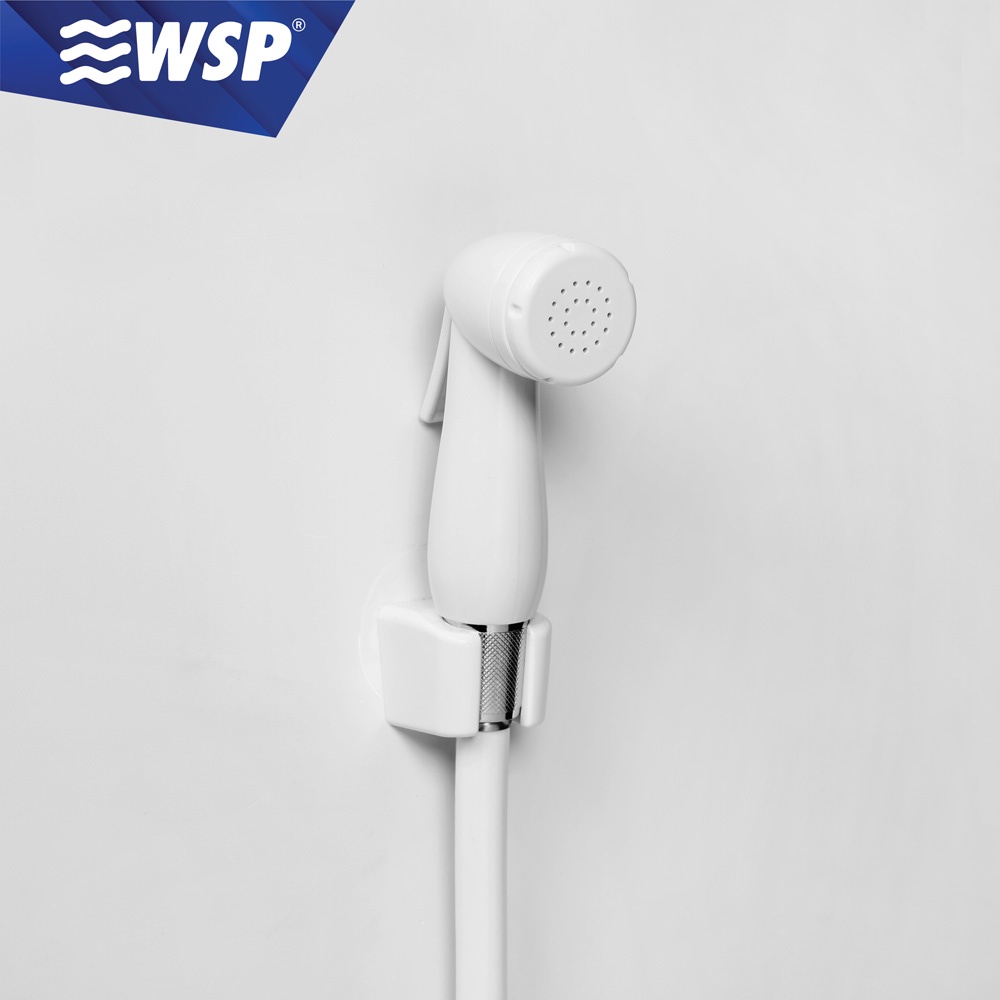 WSP ชุดที่ฉีดชำระ พร้อมสายฉีด รุ่น R-43W (สีขาว)