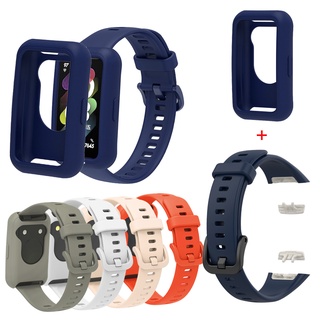 เคสซิลิโคน พร้อมสายคล้อง สําหรับ Huawei Band 6 Huawei Band6