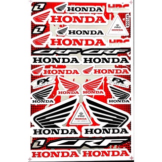 สติกเกอร์ชุดแต่งHonda รถ มอเตอร์ไซค์ บิ๊กไบค์ รถยนต์ เนื้อPVC เคลือบเงา กันน้ำ กันแดด คุณภาพดี