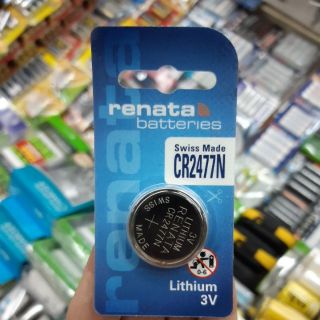 ถ่าน Renata CR2477N Lithium 3V 1ก้อน Made in Switzerland  ของใหม่ ของแท้