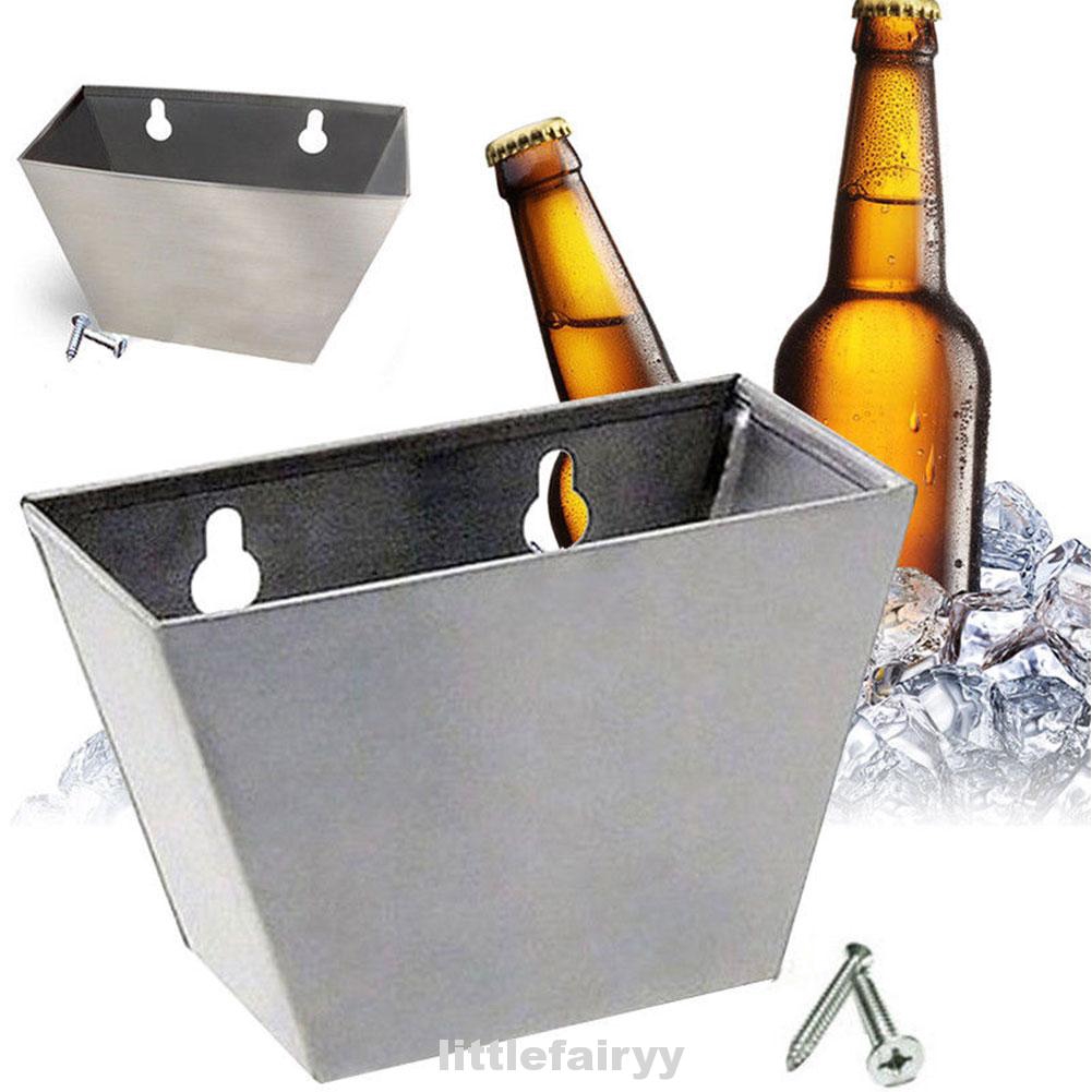 Bar Beer Bottle Opener Cap Catcher Box Storage Holder Collect Bucket