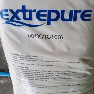 เรซิ่น  Extrepure กระสอบ 25ลิตร  สารกรองน้ำ กรองหินปูน สารกรองน้ำเรซิ่น จำหน่ายสารกรองน้ำเรซิ่น สำหรับกรองน้ำดื่ม