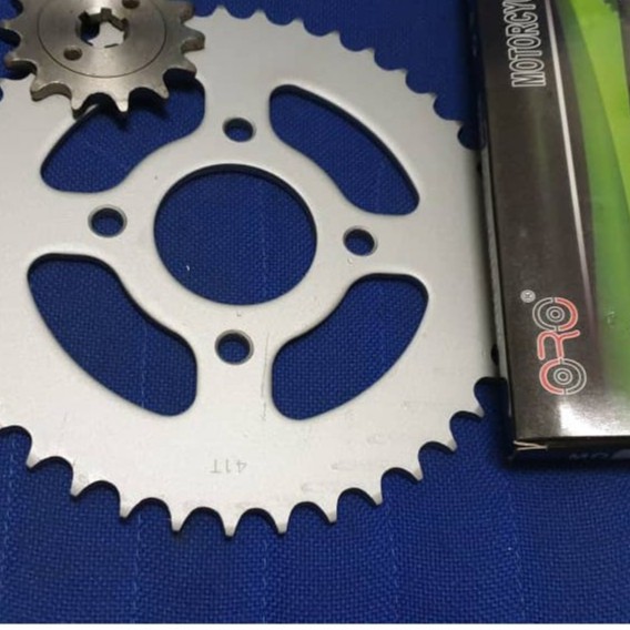 KTM DUKE 200 - [ 4 Holes ] - โซ่ 520H + SPROCKET GEAR SET FR + RR [ Standard : 14T-42T -520 110L ]