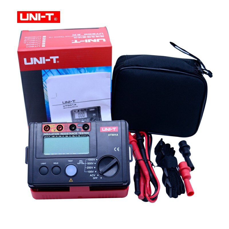 UNI-T UT501A / UT501C / 502A ดิจิตอลเมกะโอมห์มิเตอร์ เครื่องวัดความเป็นฉนวน 1000v/2500v ออกใบกำกับภา