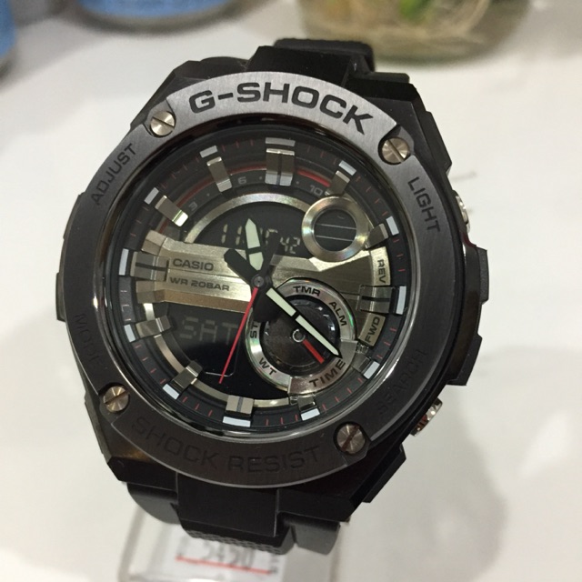 นาฬิกา G-SHOCK ของแท้ รับประกันศูนย์ CMG รุ่น GST-210B-1 นาฬิกาสำหรับผู้ชาย สองระบบ รุ่น G-STEEL สุดเท่