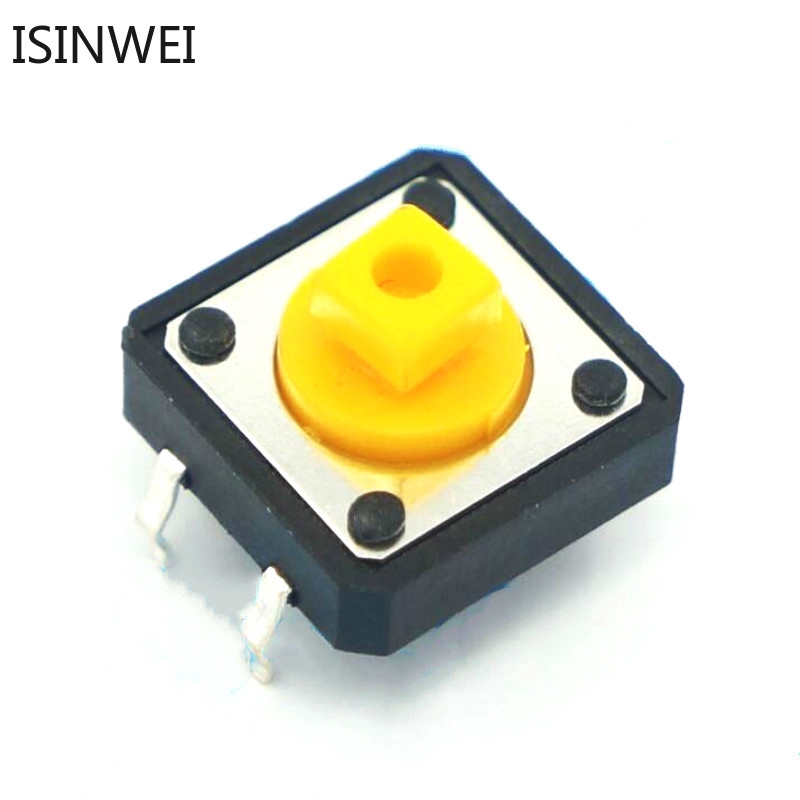 สวิทช์ปุ่มกดสวิทช์ Micro Switch 10 ชิ้น 12 x 12 x 7.3 – โปรปัง
