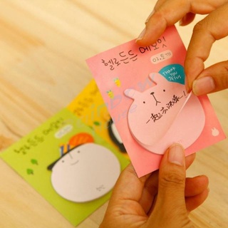 Rainbow กระดาษโน๊ตเลือกลาย การ์ตูนกระดาษ ลายการ์ตูนเกาหลี เครื่องเขียน sticky note