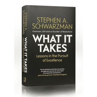 What It Takes by Stephen A. Schwarzman หนังสือภาษาอังกฤษนำเข้าพร้อมส่ง (New)