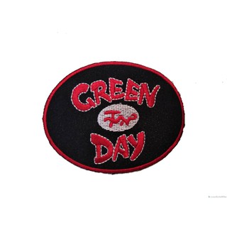 GREEN DAY ป้ายติดเสื้อแจ็คเก็ต อาร์ม ป้าย ตัวรีดติดเสื้อ อาร์มรีด อาร์มปัก Badge Embroidered Sew Iron On Patches