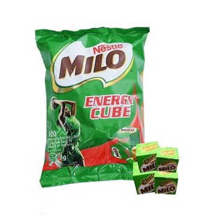 Milo Cube ไมโล คิวบ์ ห่อ 100 ชิ้น ไมโลคิวบ์ ช็อคโกแลต ไมโลคิวบ์