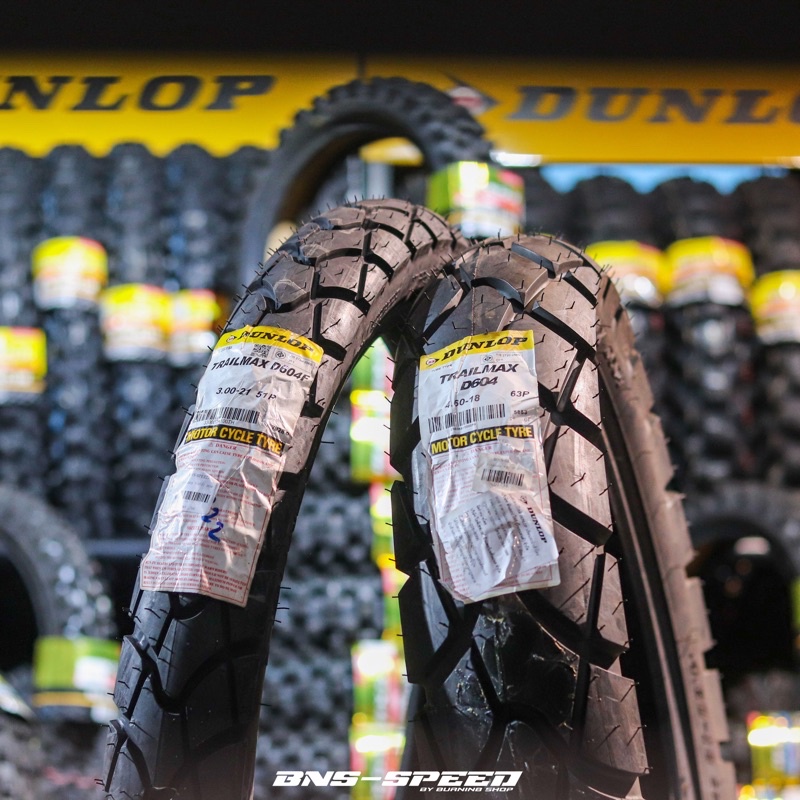 ยาง Dunlop Trailmax D604 ตรงรุ่น KLX230/250, CRF250/300, CRF450RL, WR155R (ขนาด 3.00-21+4.60-18)