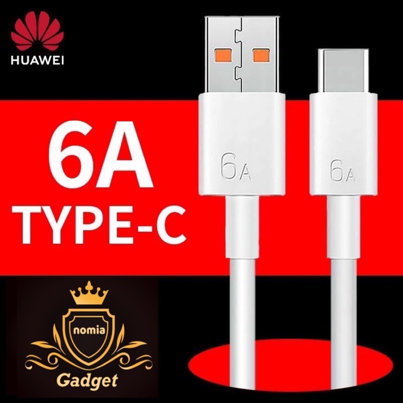 สายชาร์จแท้ Huawei 6A Supercharge Type CสายUSB 66Wสายชาร์จสำหรับMate 30 40 Pro P20 P30 P40 Pro Nova 