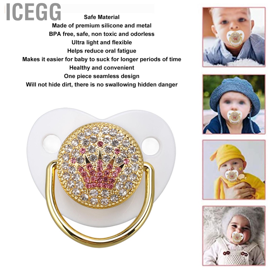 Icegg Baby Pacifier Ultra Light Ergonomic Newborn for Playing 618 ...