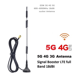 เสาอากาศ 5G 4G 3G SMA Port Router Signal Booster LTE full Band 700-2700MHz 18dBi 2G 3G 4G LTE Magnetic Antenna