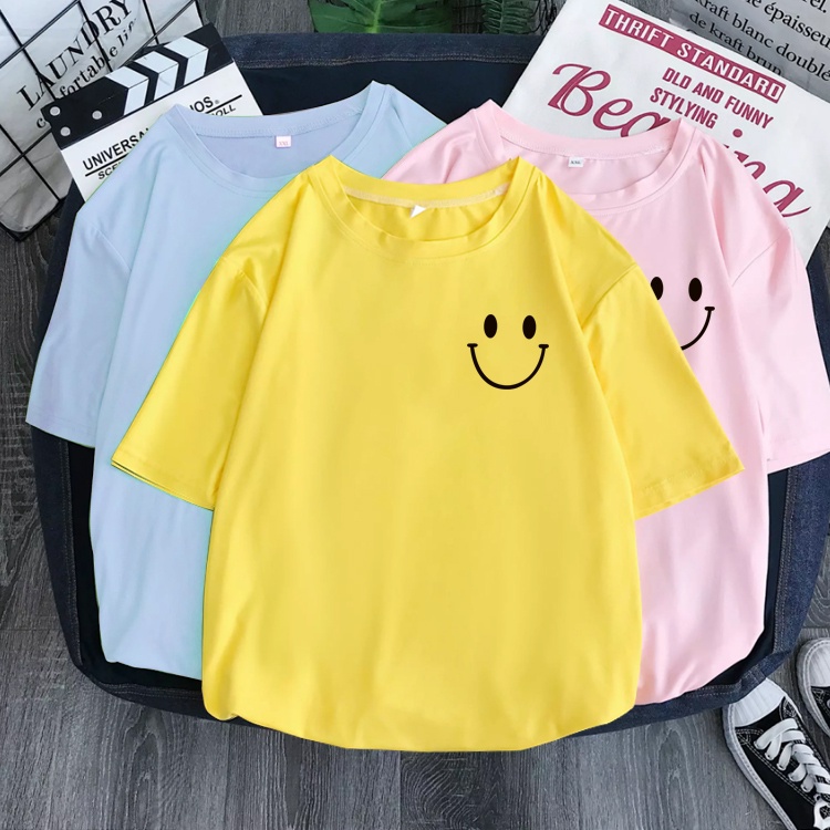 D270（พร้อมส่งจากไทย）เสื้อยืดแขนสั้ง ผ้านุ่มใส่สบายฯ มี7สีหลายสีเลือกได้ S-3XL