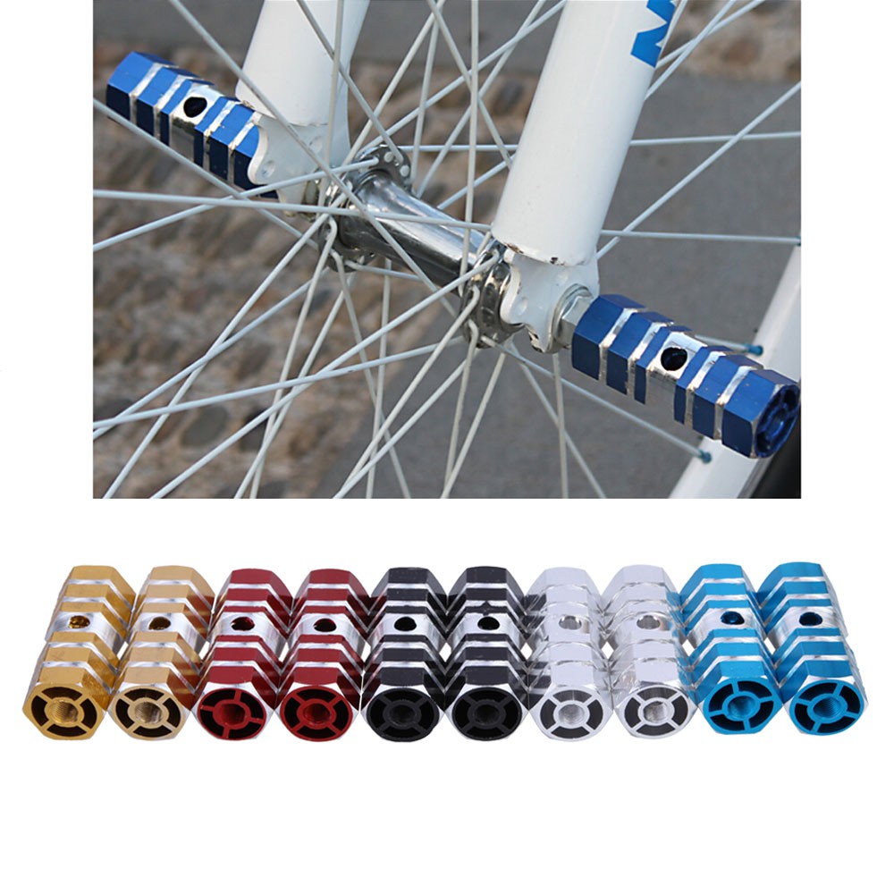 Bike Pegs Aluminum Alloy AntiSkid Lead Foot Bicycle Pegs BMX Pegs for