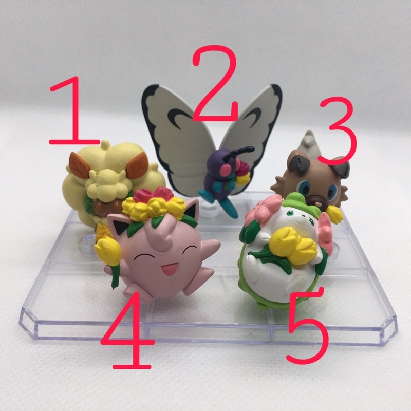 เซ็ตฟิกเกอร์ โมเดล โปเกมอน  ของแท้ สูง 1-1.4 นิ้ว   Pokemon Pokapoka Biyori Figure T-ARTS