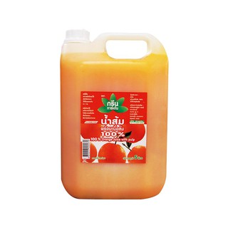 กรีนการ์เด้น น้ำส้ม 100% พร้อมเนื้อส้ม 5 ลิตร  Green Garden 100% orange juice with 5 liters of orange flesh