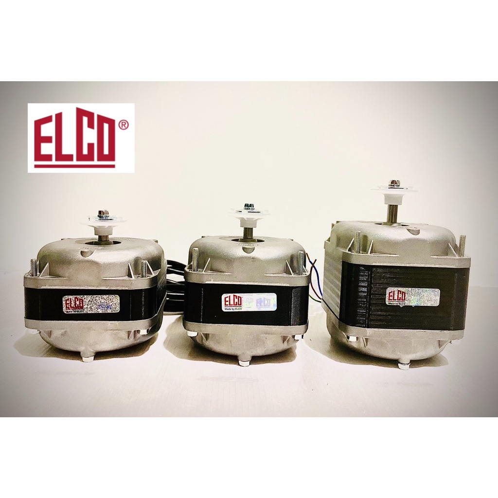 Elco มอเตอร์พัดลมระบายควาร้อนตู้แช่ ขนาด10 ,16 และ 25วัตต์ งานแท้คุณภาพดี