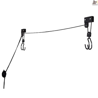 SNKE Kayak Lift with Hanging Pulley System Kayak Ceiling Rack Garage Ceiling Mount for Bicycle Paddleboard Canoe