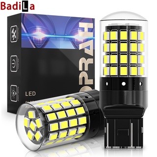 ไฟเลี้ยว ไฟเบรกท้าย LED 1156 1157 7440 7443 2835 54smd สําหรับรถยนต์ และรถจักรยานยนต์ 2 ชิ้น