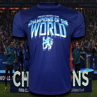 เสื้อยืด เสื้อยืดทีมฟุตบอล CHELSEA/FIFA CLUB WORLD CUP 2021 เสื้อทีม เชลซี /ลายแชมป์สโมสรโลก 2021 #FB0006 ไซส์ S-5XL