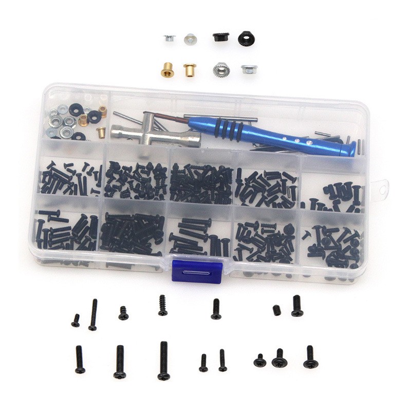 316 in 1 Tool & Screws Box Kit ชุดสําหรับ Wltoys 1/14 144001 อุปกรณ์ตกแต่งรถยนต์ RC