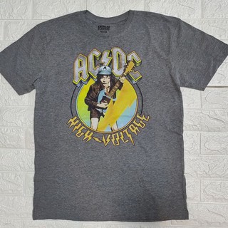 เสื้อวง​ ACDC high voltage ผ้า50/50 นิ่มมากๆ S-3XL